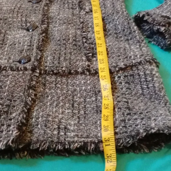 GUESS LOS ANGELES GRAY/BLACK TWEED COAT, SIZE LARGE - Picture 9 of 15